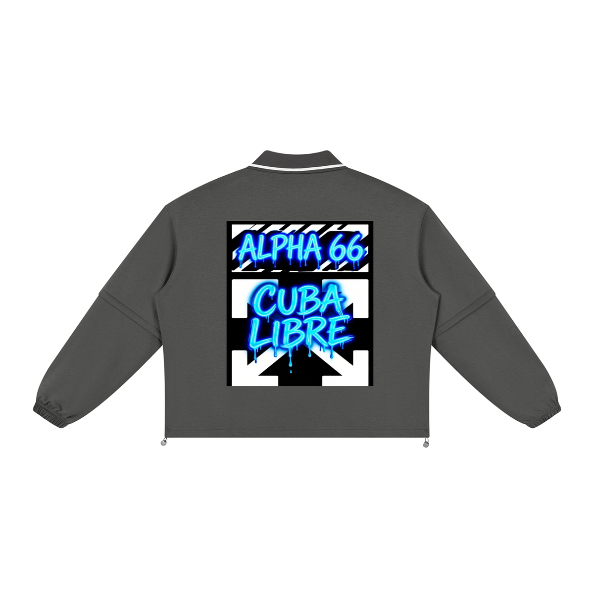 Unisex Boxy Collared Detachable Sweatshirt