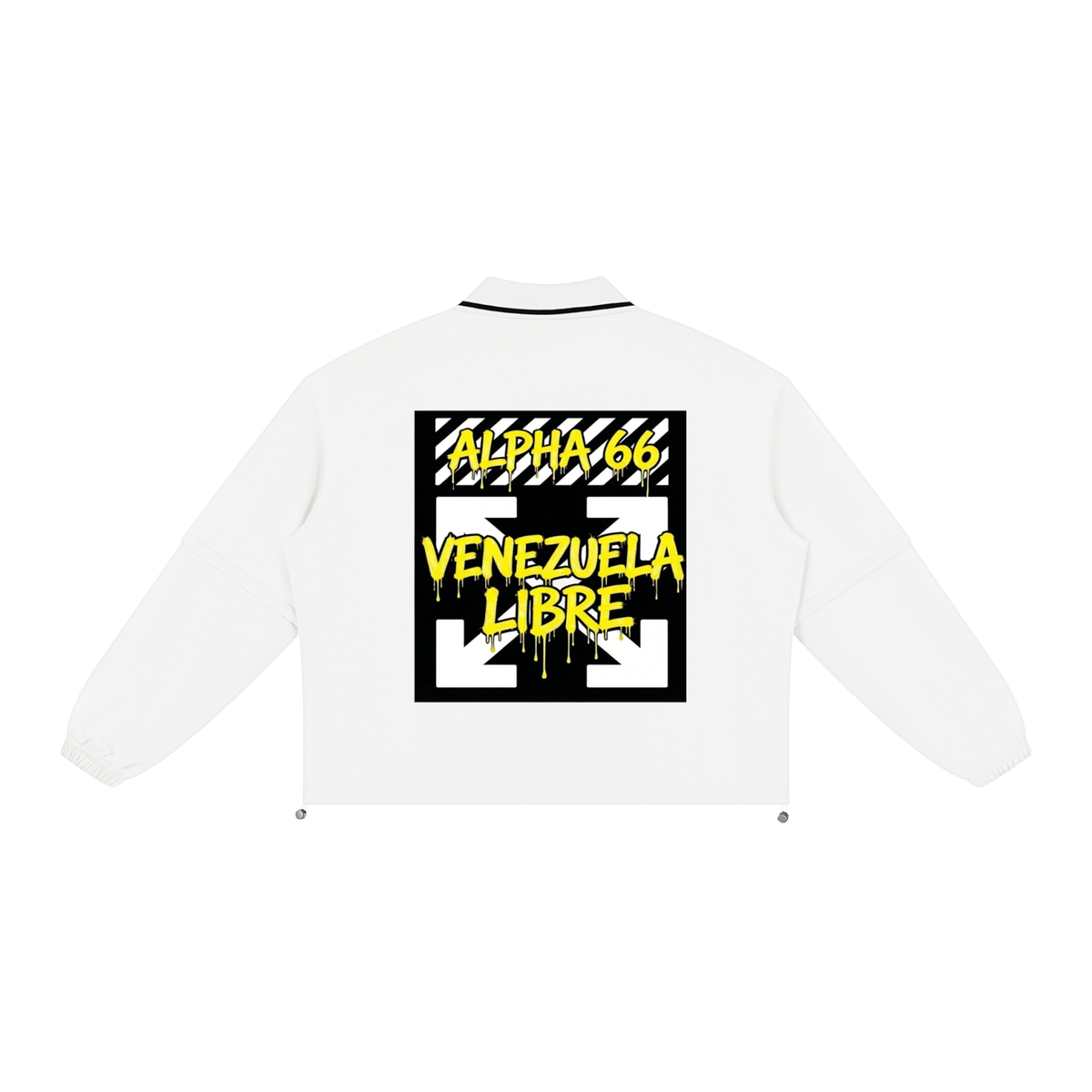 Unisex Boxy Collared Detachable Sweatshirt