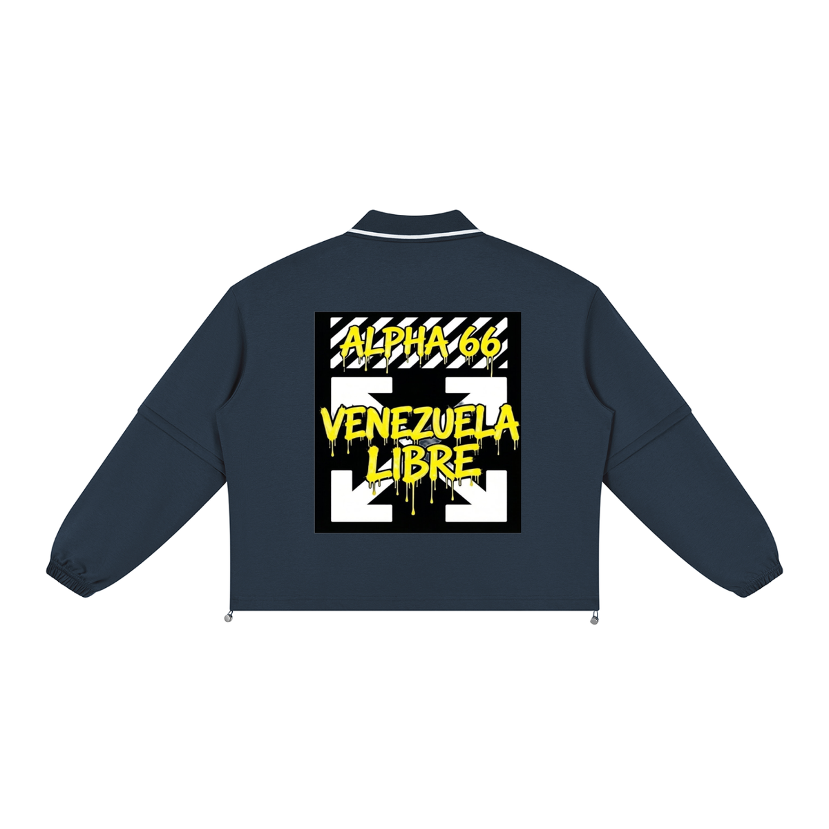 Unisex Boxy Collared Detachable Sweatshirt