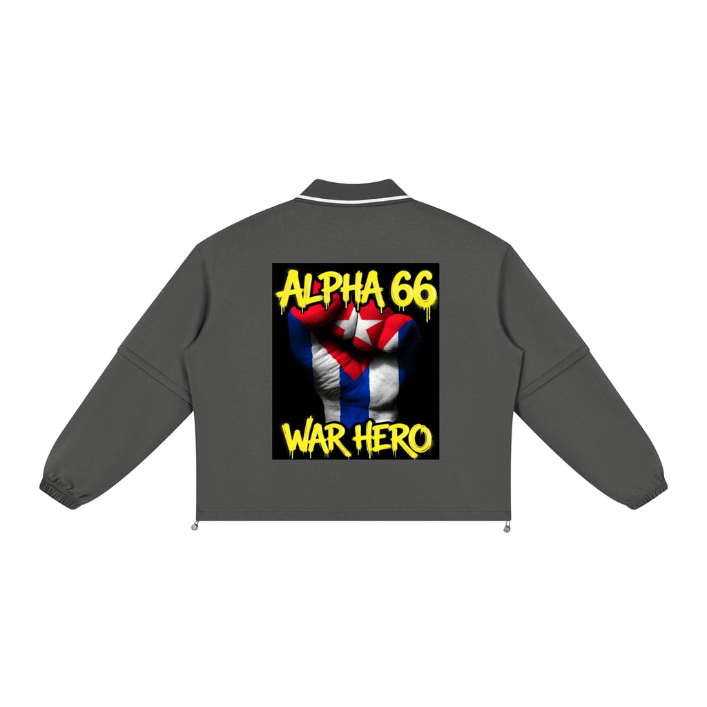 Unisex Boxy Collared Detachable Sweatshirt