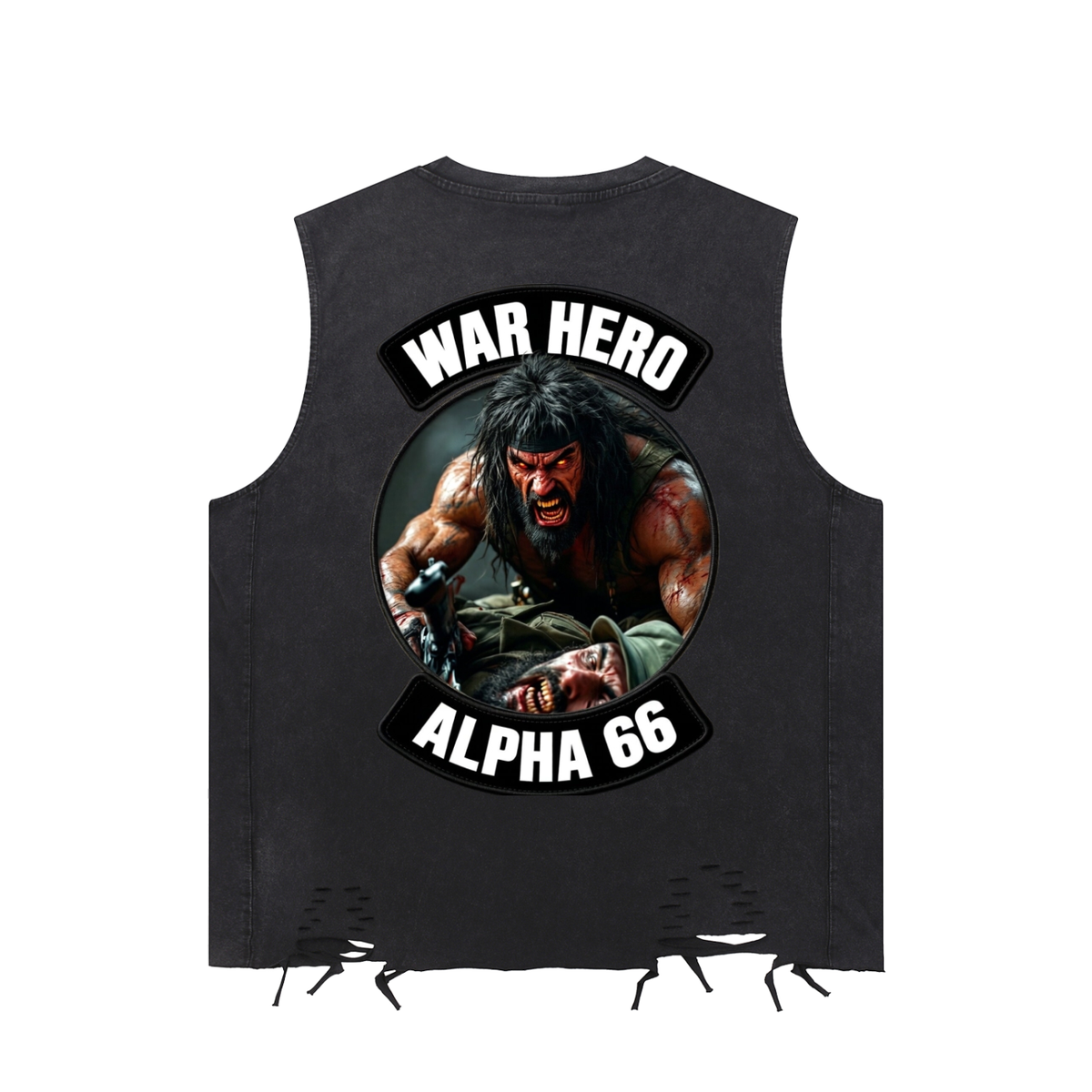 Snow Washed Raw-Hem Tank Top