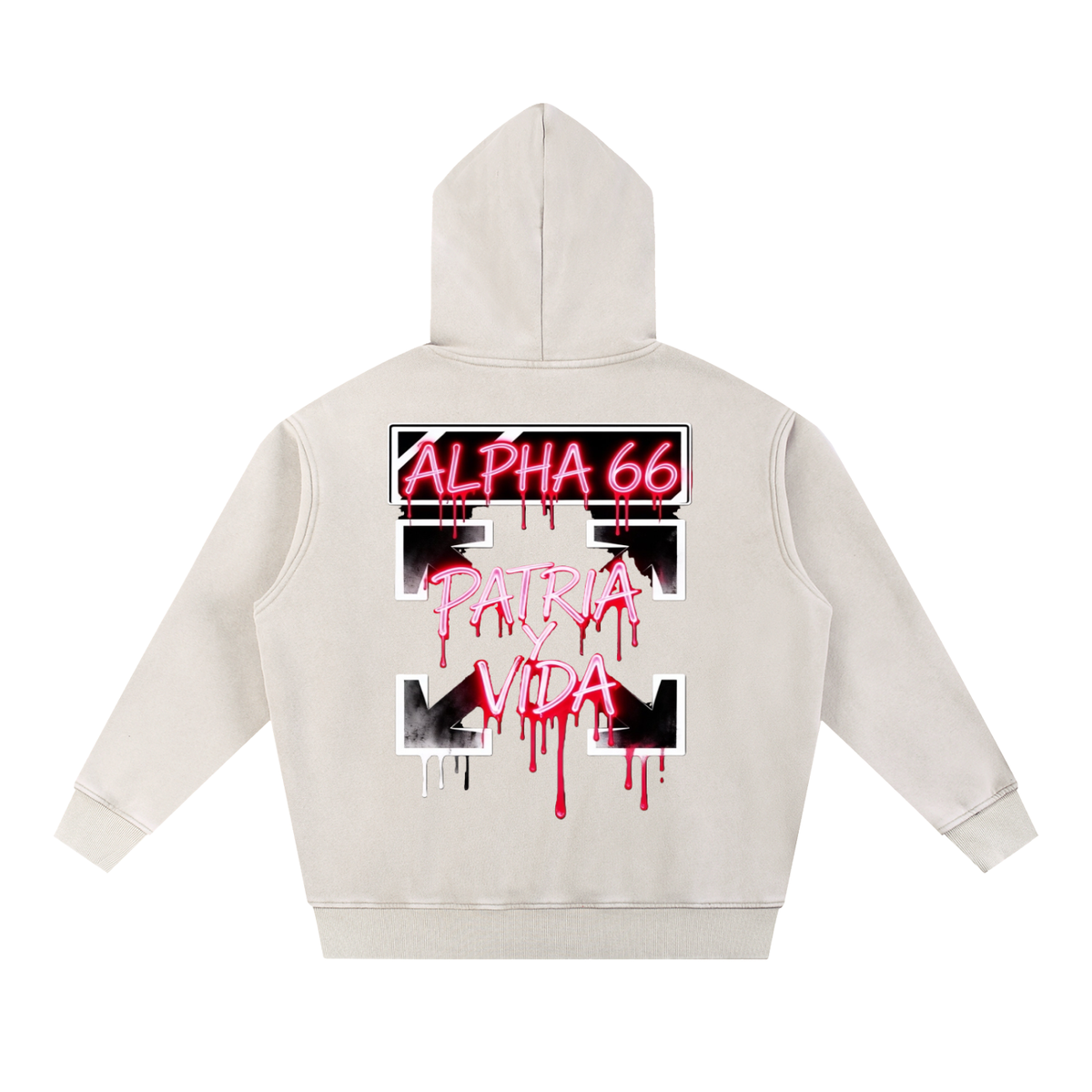 Snow Wash Fleece Oversize Hoodie