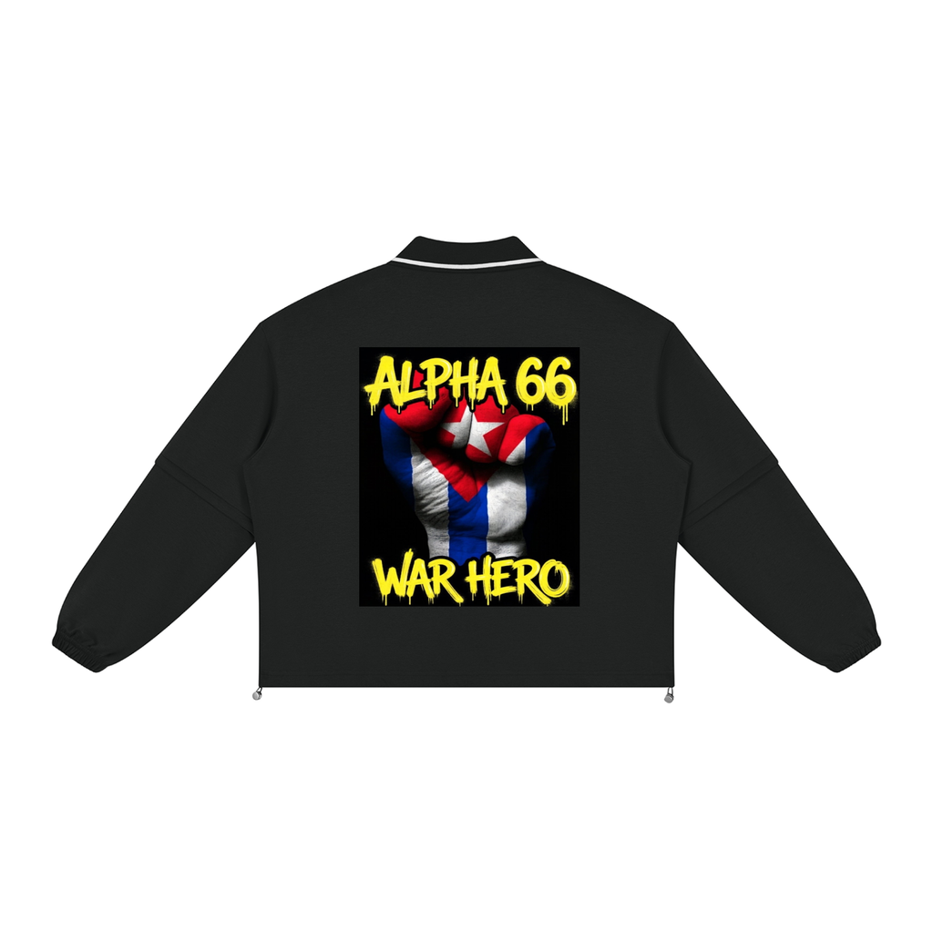 Unisex Boxy Collared Detachable Sweatshirt