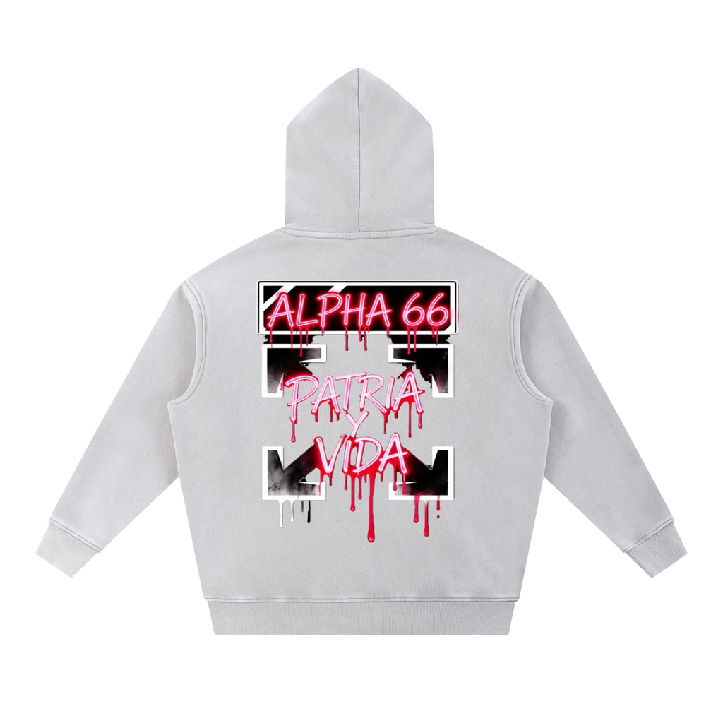 Snow Wash Fleece Oversize Hoodie