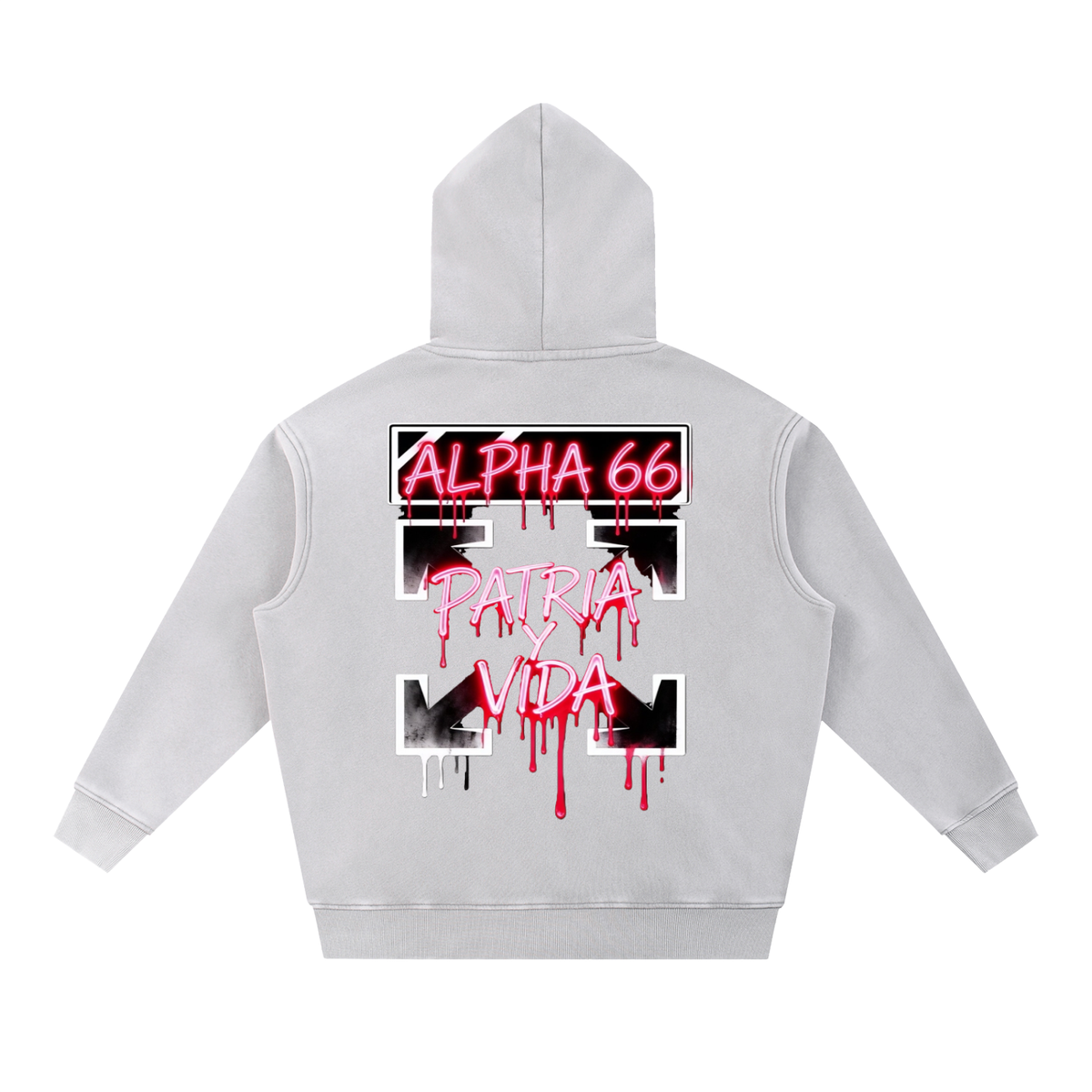 Snow Wash Fleece Oversize Hoodie