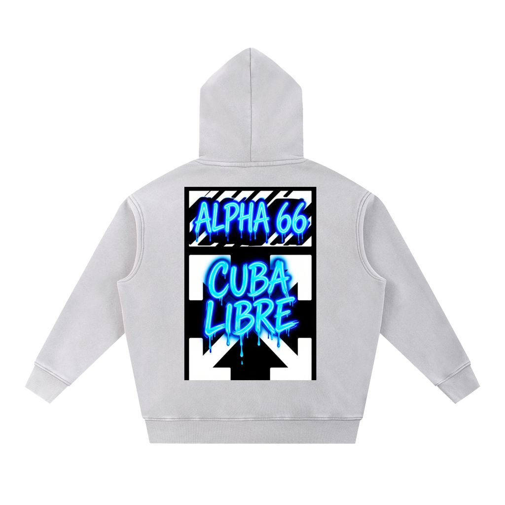 Snow Wash Fleece Oversize Hoodie