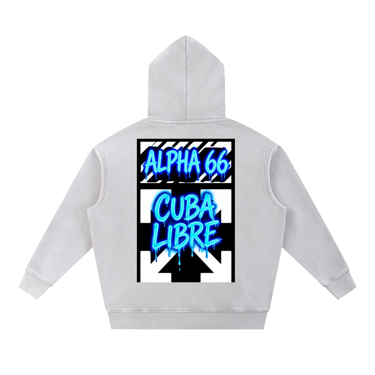 Snow Wash Fleece Oversize Hoodie