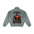 Unisex Plaid Quarter-Zip Sweatshirt