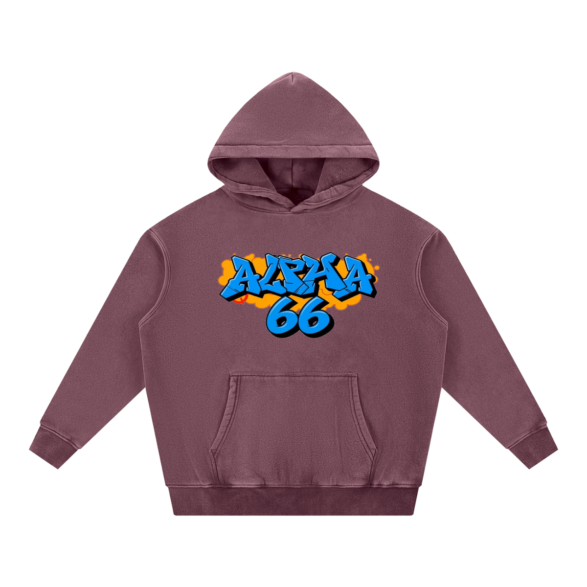 Snow Wash Fleece Oversize Hoodie