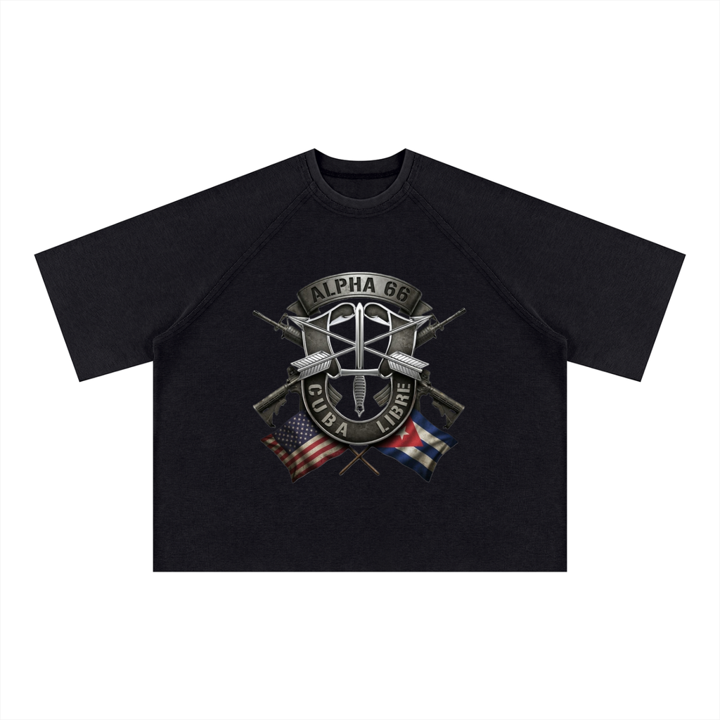 Unisex Mineral Wash Boxy Waffle T-Shirt