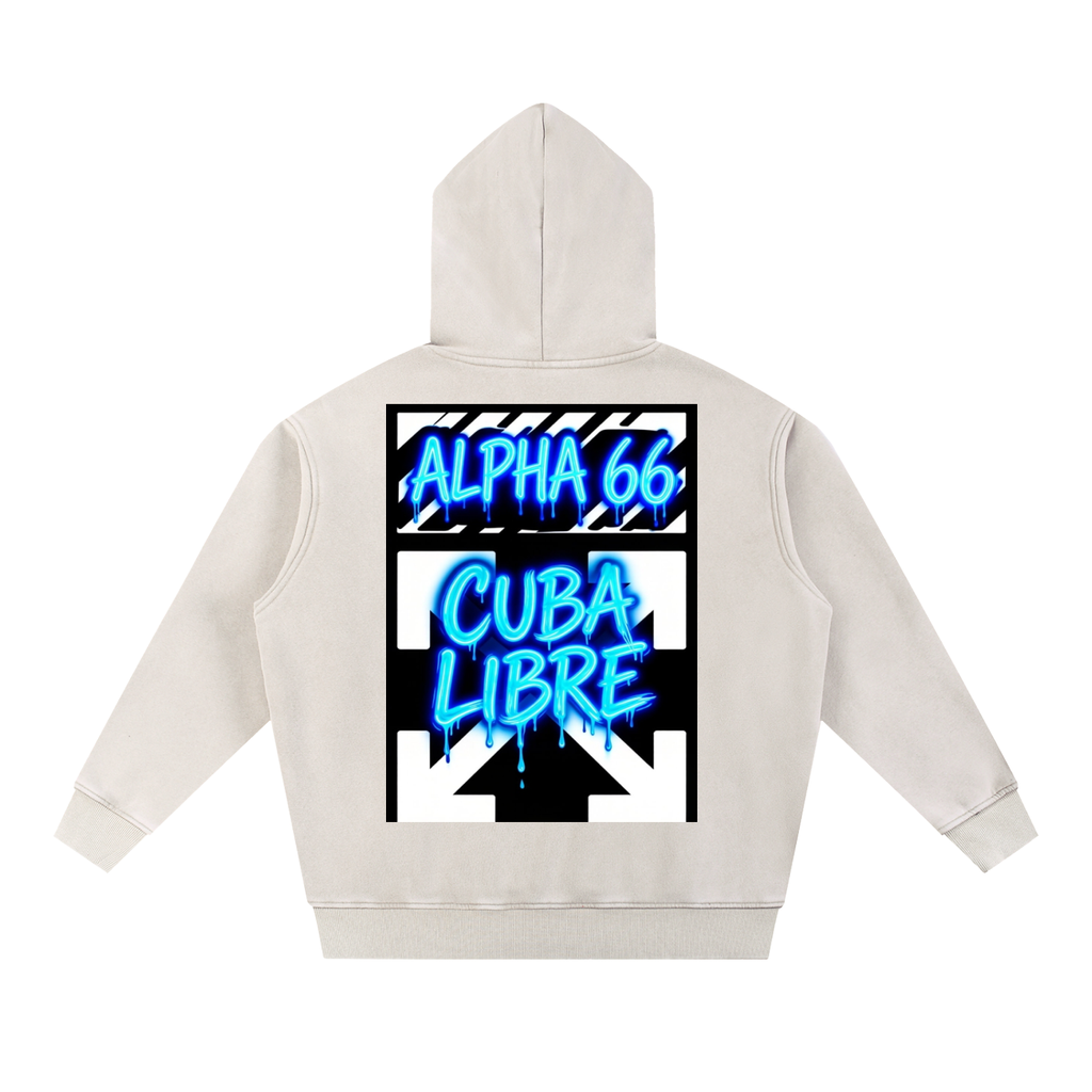 Snow Wash Fleece Oversize Hoodie