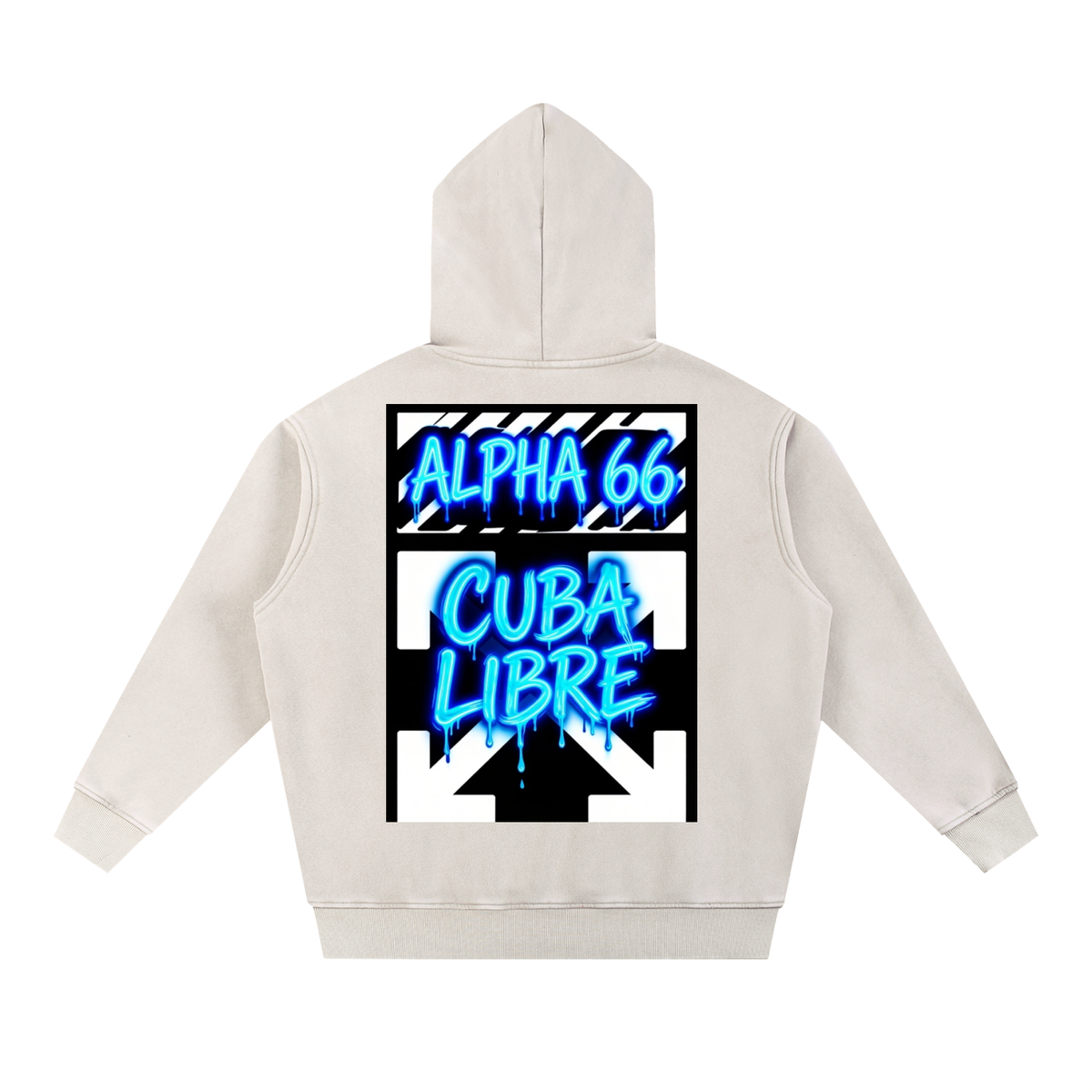 Snow Wash Fleece Oversize Hoodie