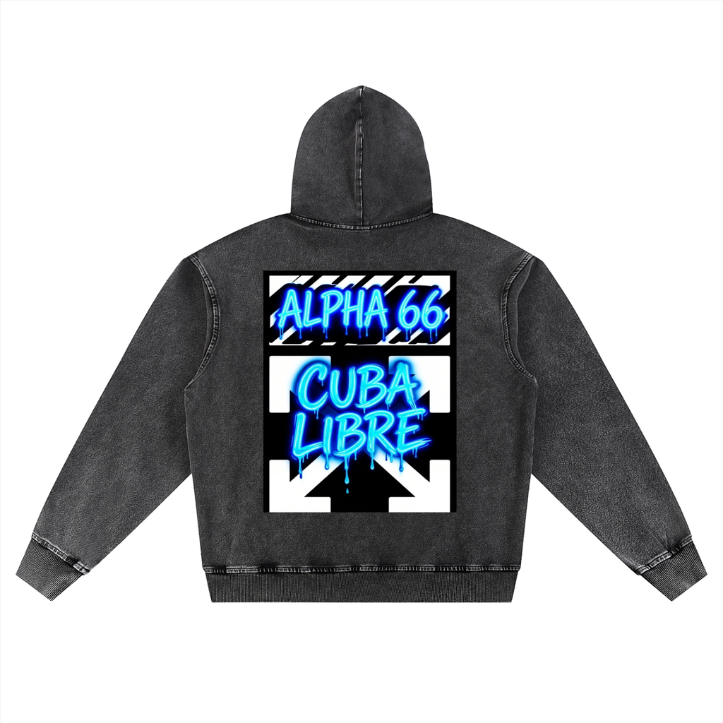 Snow Wash Oversized Hoodie