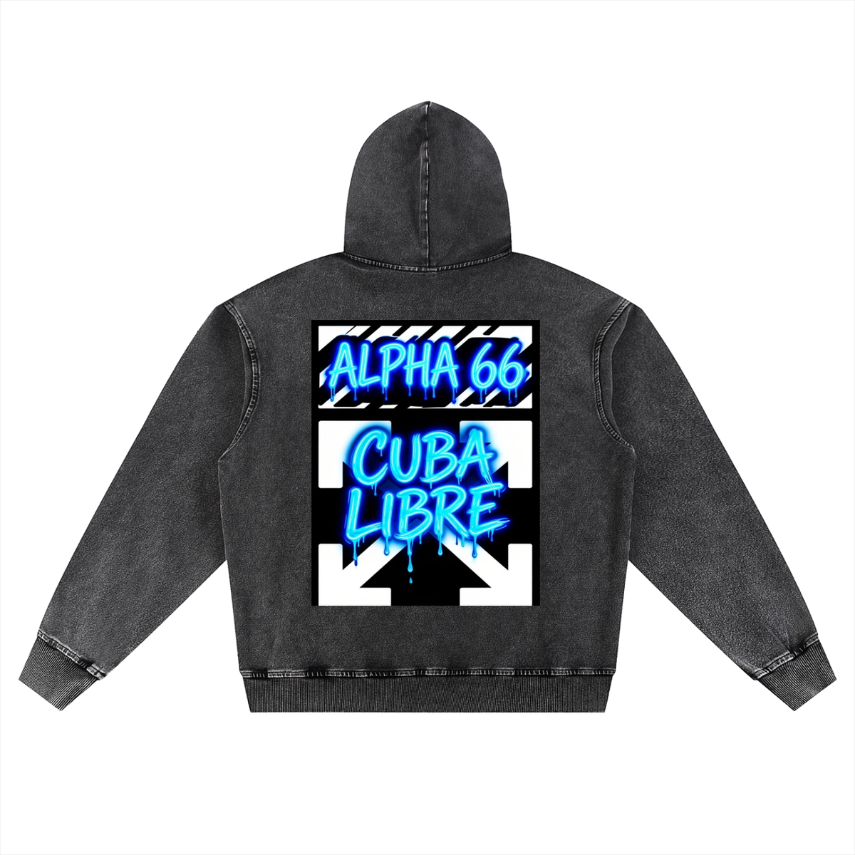 Snow Wash Oversized Hoodie
