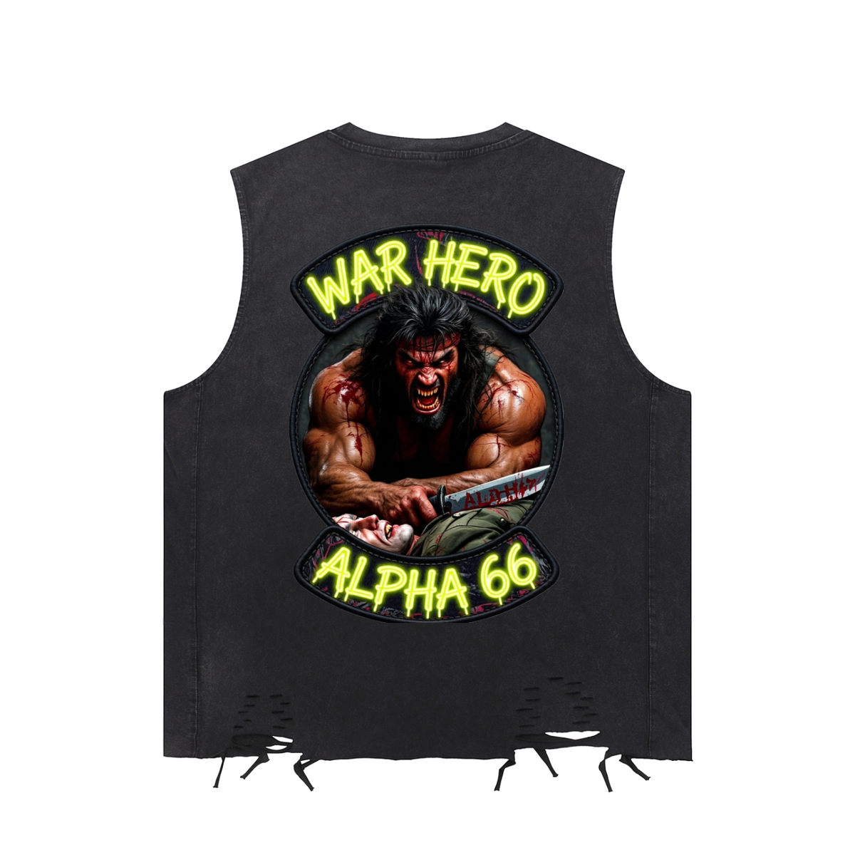 Snow Washed Raw-Hem Tank Top
