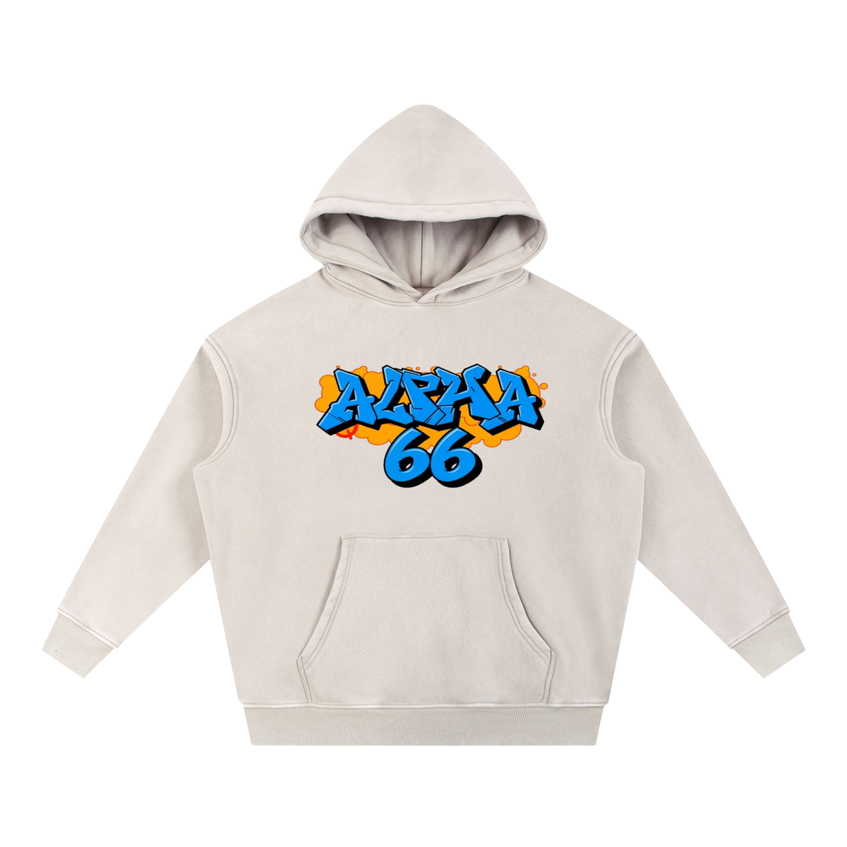 Snow Wash Fleece Oversize Hoodie