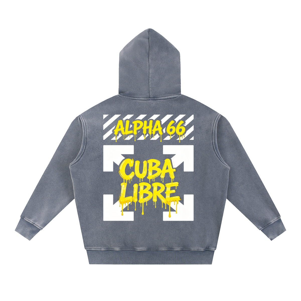 Snow Wash Fleece Oversize Hoodie