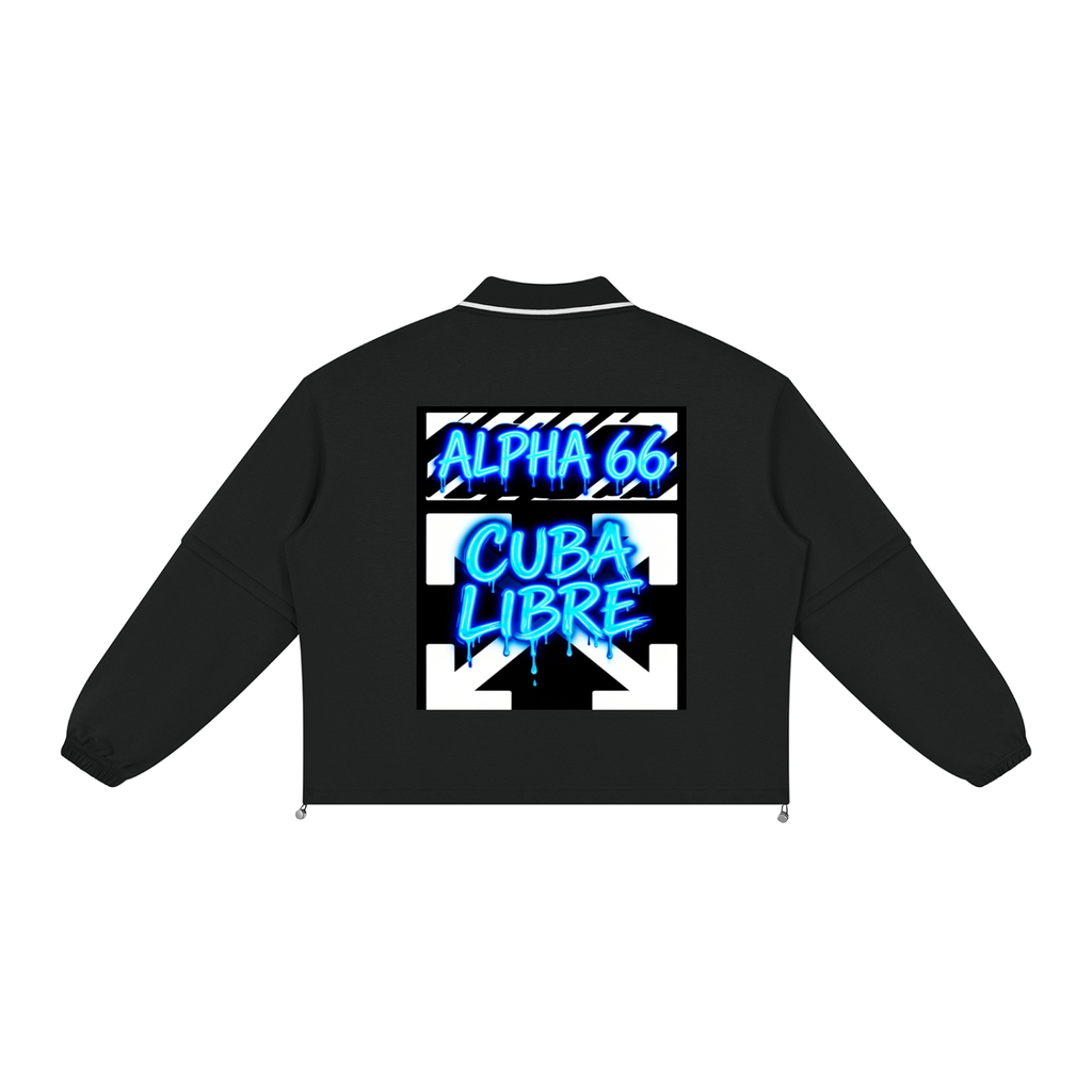 Unisex Boxy Collared Detachable Sweatshirt