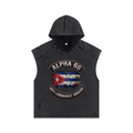 Snow Washed Boxy Hooded Tank Top