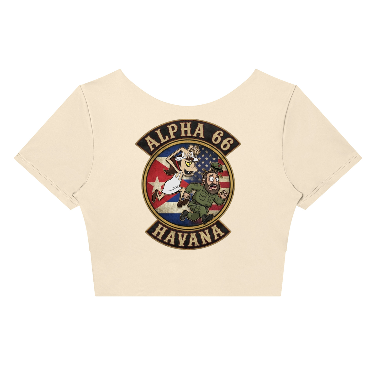 Women's Panelled Crop Yoga T-Shirt