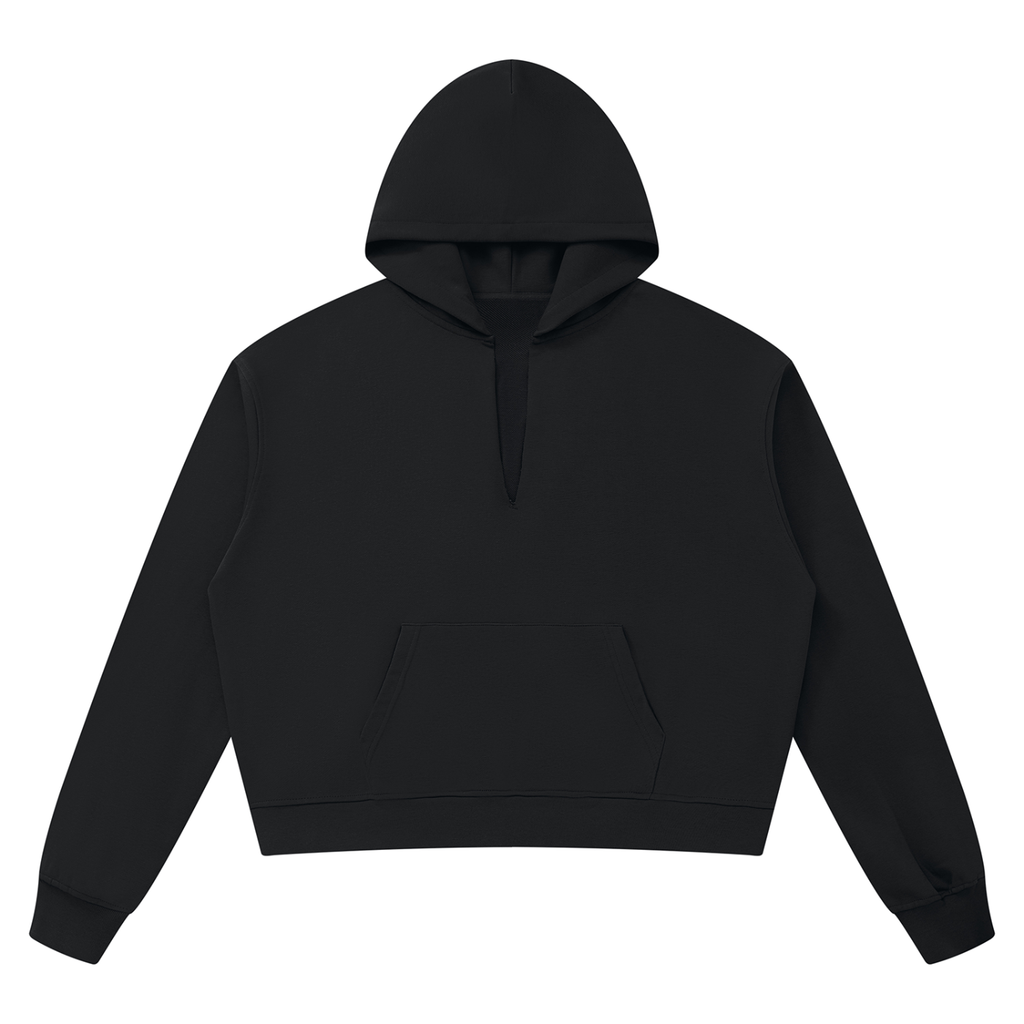 Unisex Boxy Raw Edge Hoodie