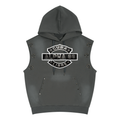 Unisex Vintage Wash Sun Fade Sleeveless Hoodie