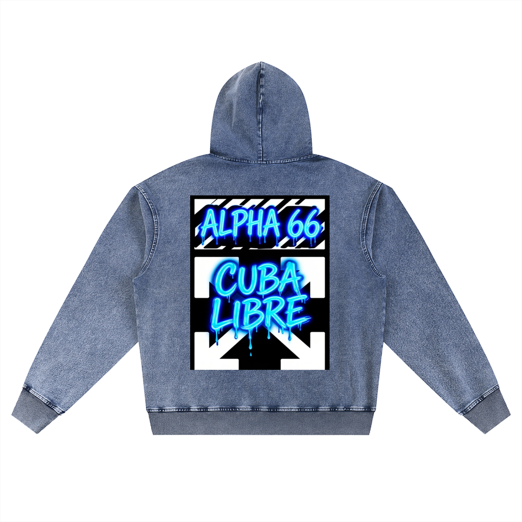 Snow Wash Oversized Hoodie