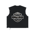 Distressed Grommet Eyelet Tank Top