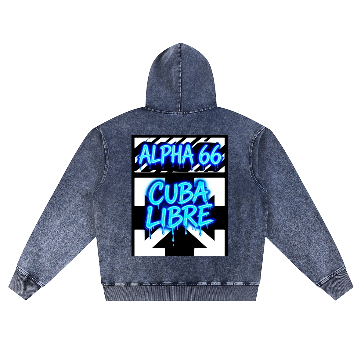 Snow Wash Oversized Hoodie