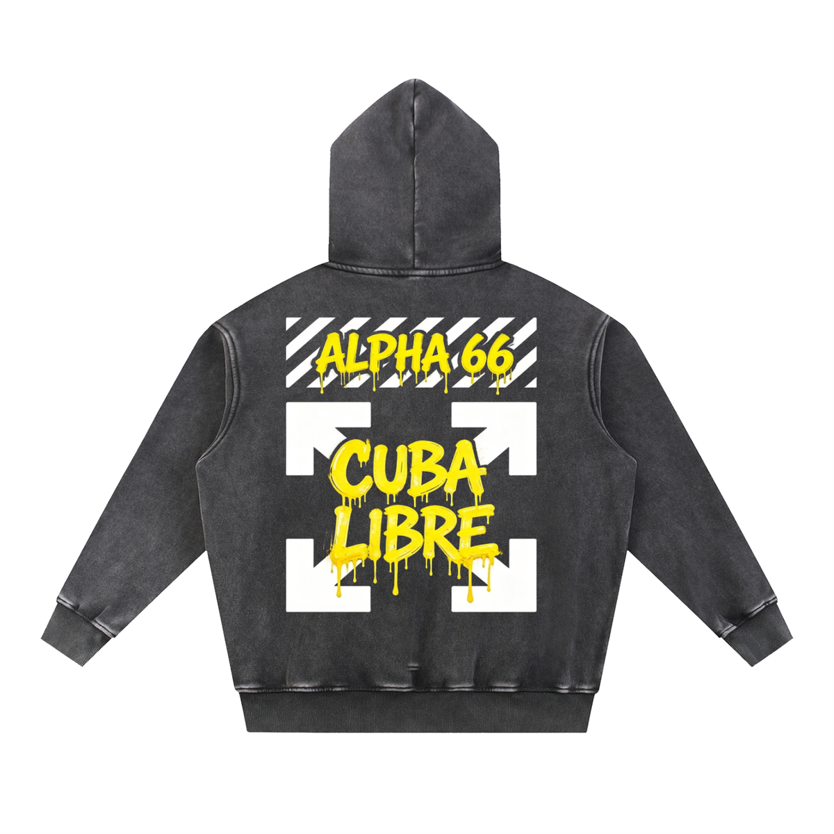 Snow Wash Fleece Oversize Hoodie