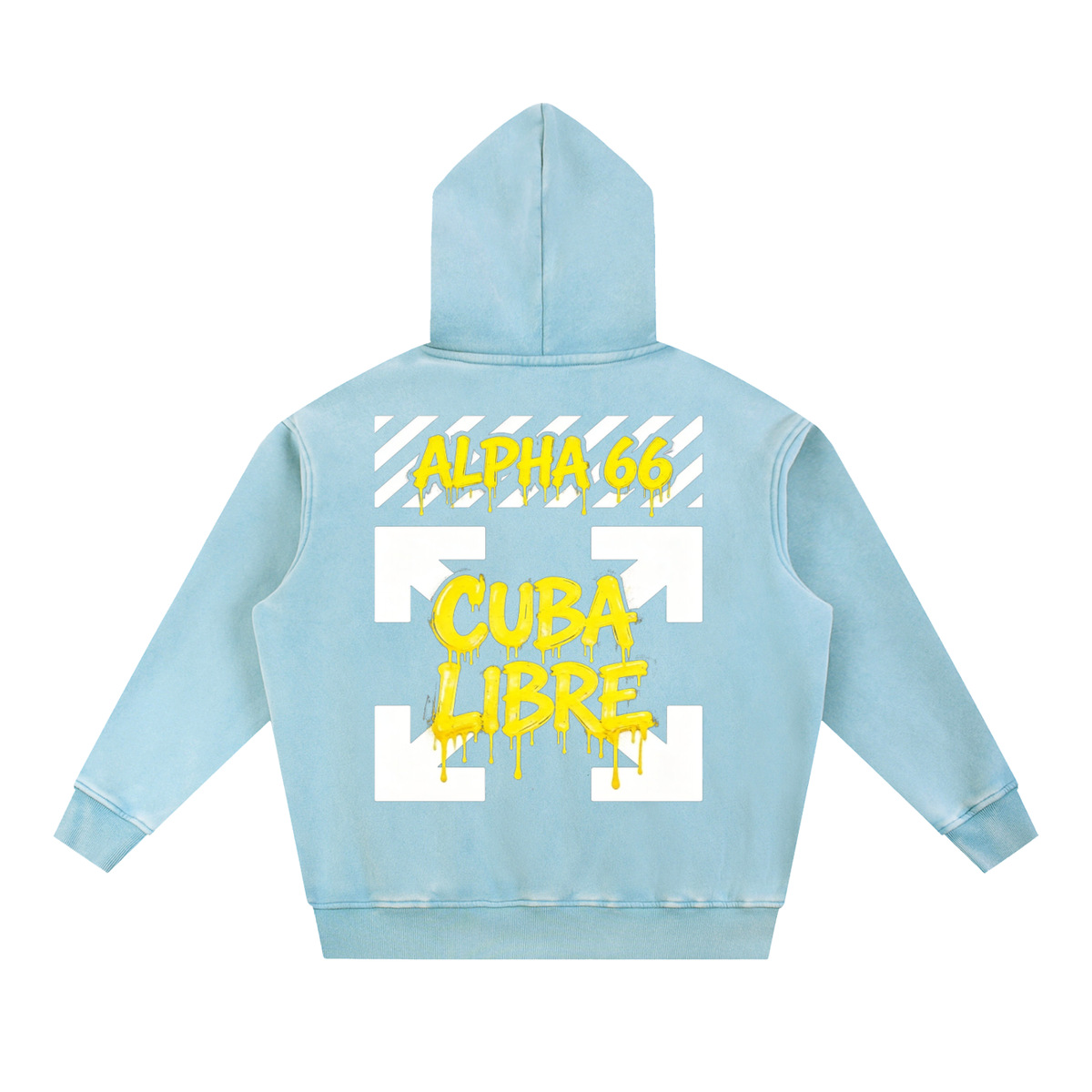 Snow Wash Fleece Oversize Hoodie