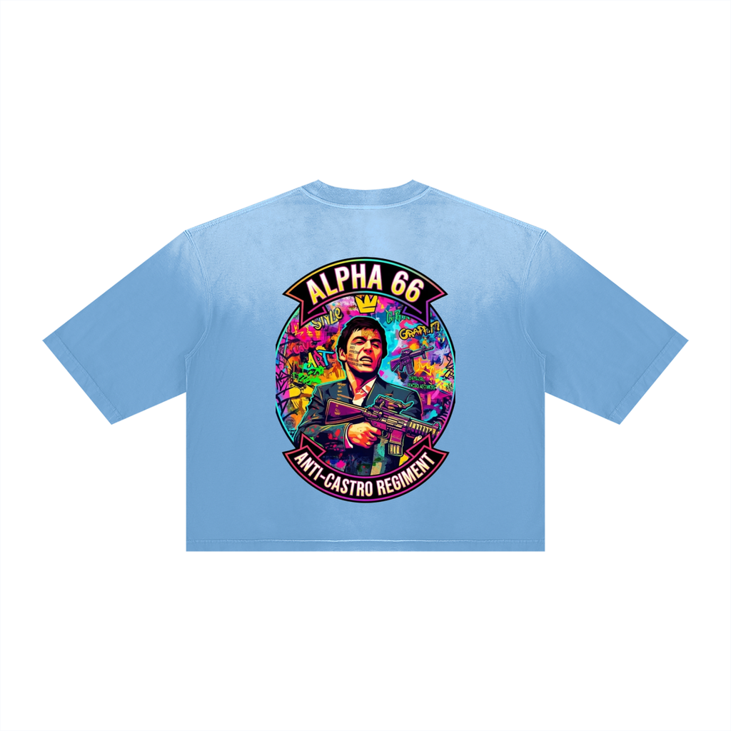 Unisex Vintage Wash Sunfade Boxy T-Shirt