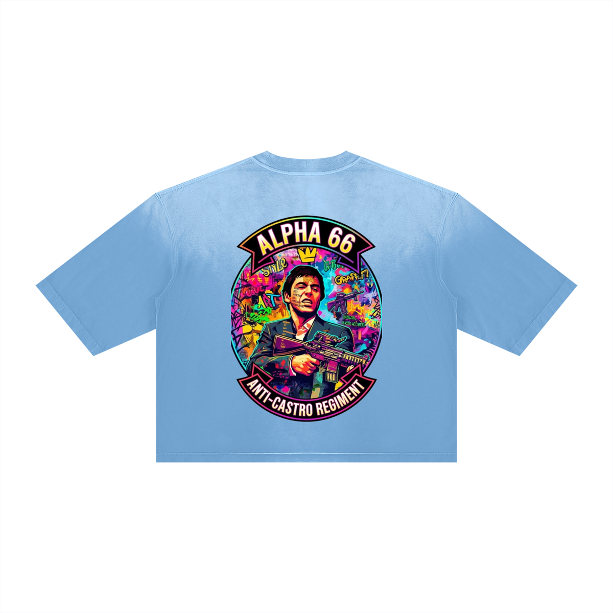 Unisex Vintage Wash Sunfade Boxy T-Shirt