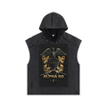 Snow Washed Boxy Hooded Tank Top
