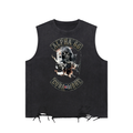 Snow Washed Raw-Hem Tank Top
