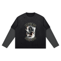 Unisex Vintage Wash Distressed Layer T-Shirt