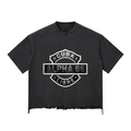 Snow Wash Raw-Hem Boxy T-shirt