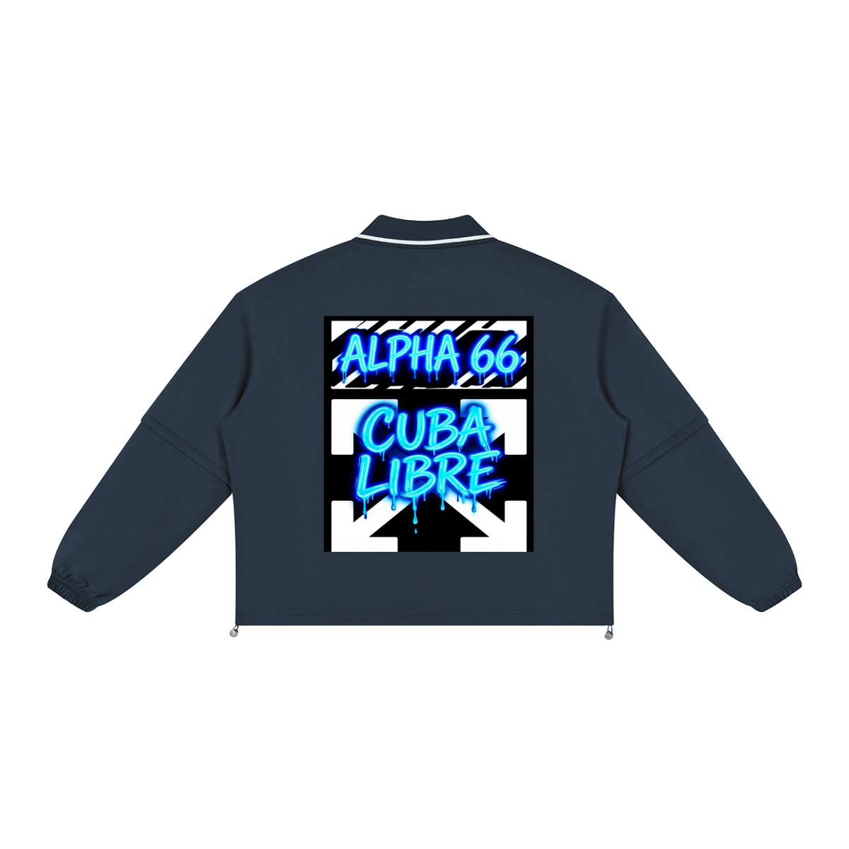 Unisex Boxy Collared Detachable Sweatshirt