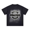Square Patch Monkey Washed T-Shirt