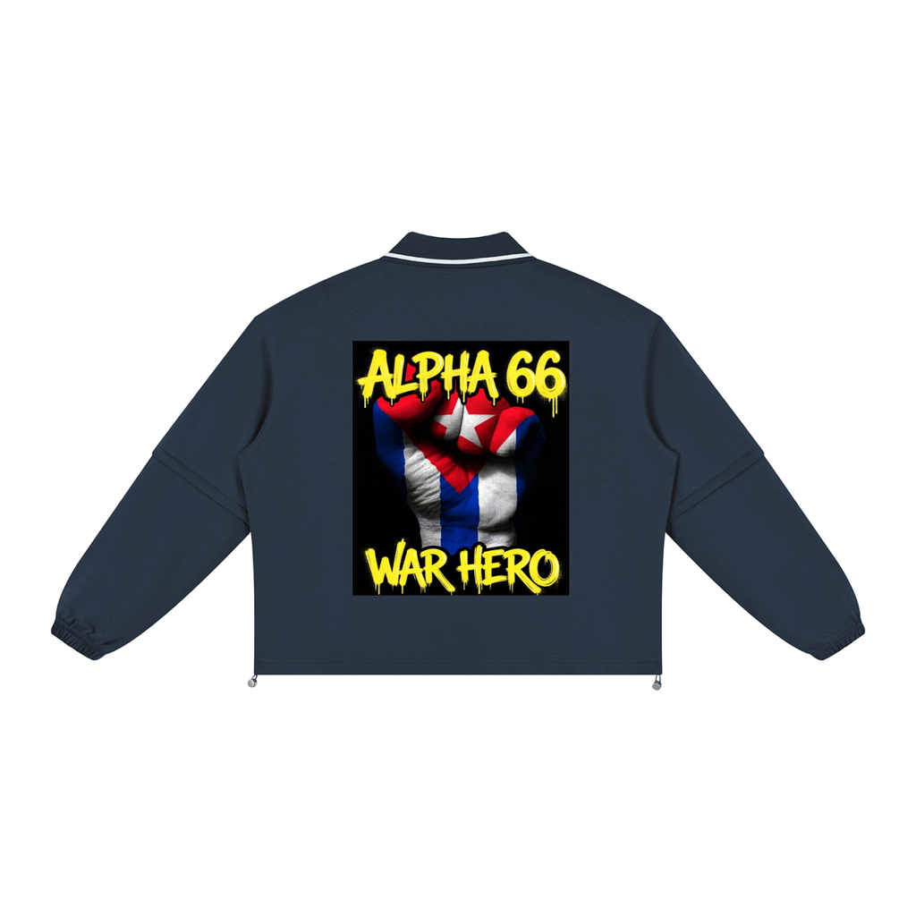 Unisex Boxy Collared Detachable Sweatshirt