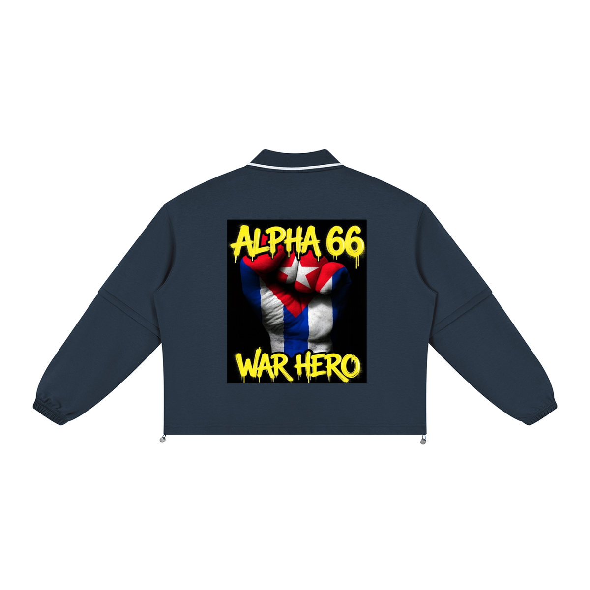 Unisex Boxy Collared Detachable Sweatshirt