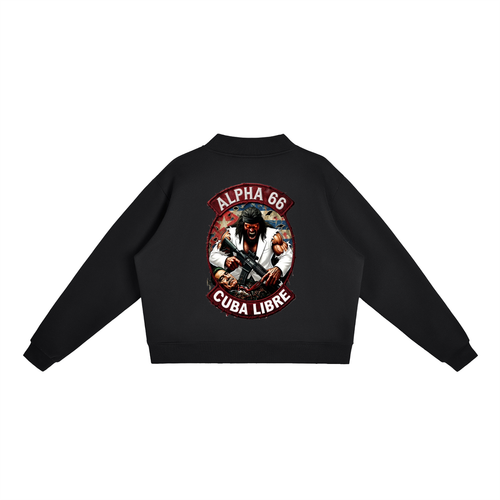 Essential Fleece Mock-Neck Crew Sweatshirt