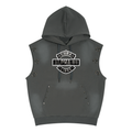 Unisex Vintage Wash Sun Fade Sleeveless Hoodie